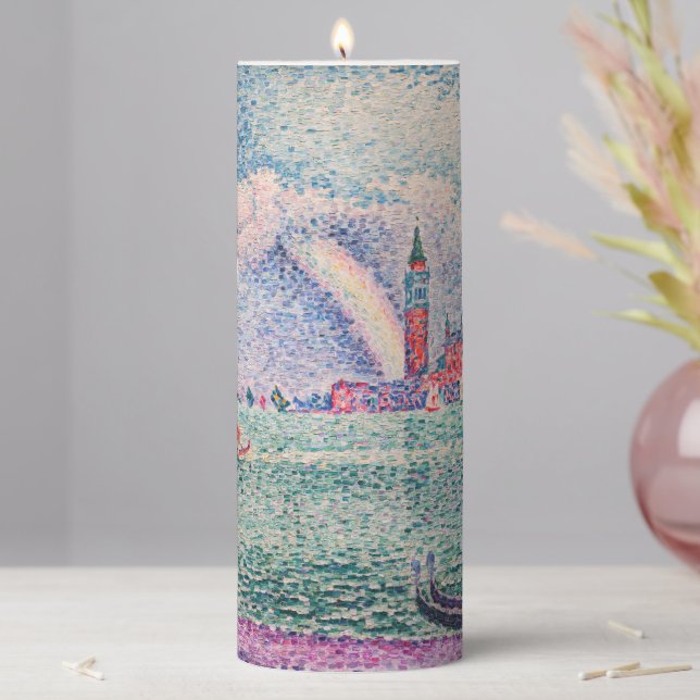 Paul Signac - Rainbow, Venice Pillar Candle (In Situ)