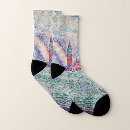 Paul Signac _ Rainbow Venice Socks