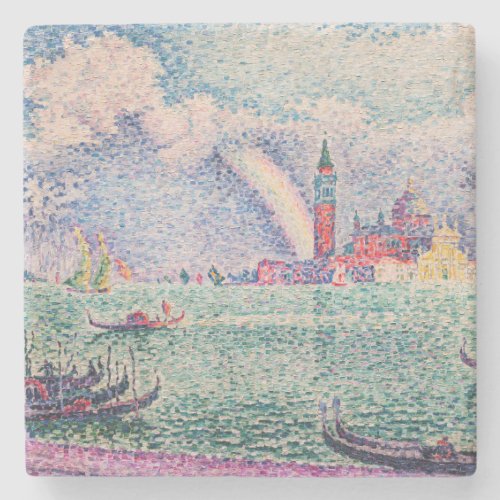 Paul Signac _ Rainbow Venice Stone Coaster