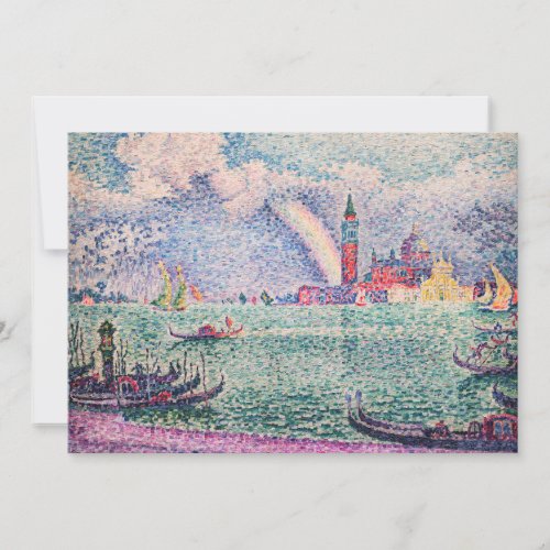 Paul Signac _ Rainbow Venice Thank You Card