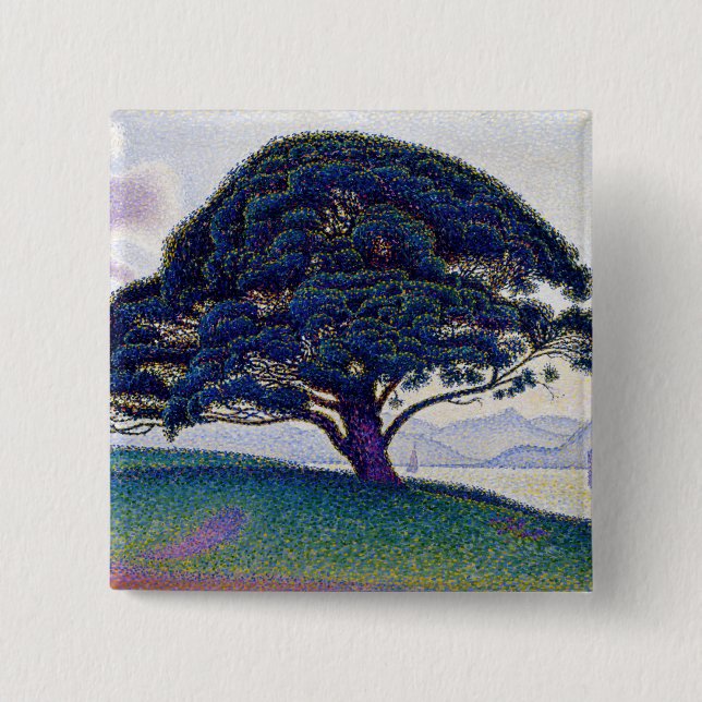 Paul Signac - The Bonaventure Pine Button (Front)