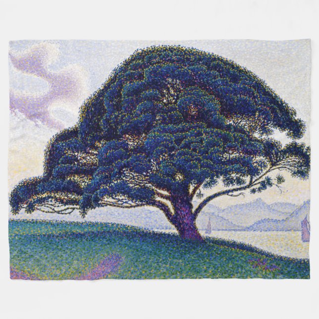 Paul Signac - The Bonaventure Pine Fleece Blanket (Front (Horizontal))