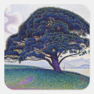 Paul Signac - The Bonaventure Pine Square Sticker