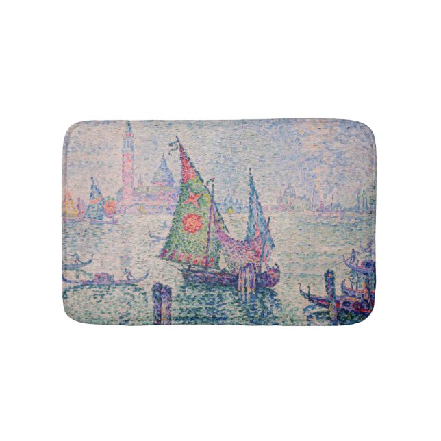 Paul Signac - The Green Sail Bath Mat (Front)