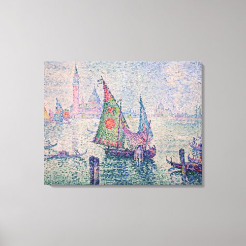 Paul Signac _ The Green Sail Canvas Print