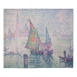 Paul Signac - The Green Sail Duvet Cover