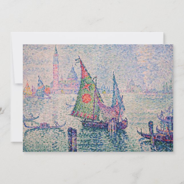 Paul Signac - The Green Sail Invitation (Front)
