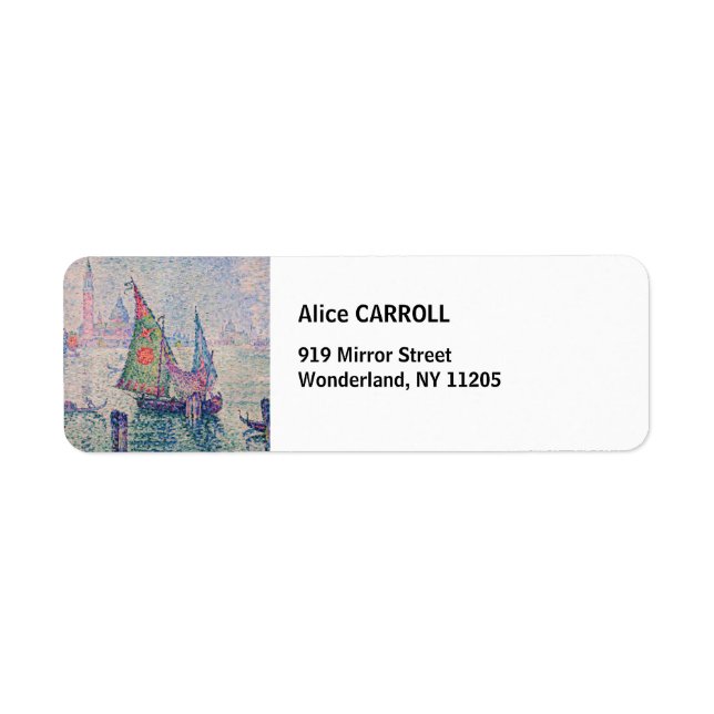 Paul Signac - The Green Sail Label (Front)