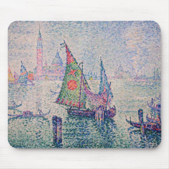 Paul Signac - The Green Sail Mouse Pad (Front)
