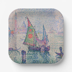 Paul Signac - The Green Sail Paper Plates