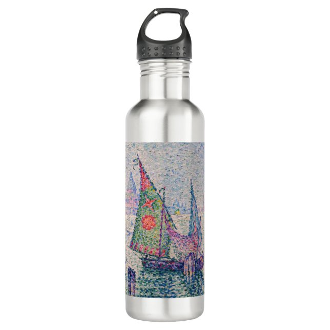 Paul Signac - The Green Sail Stainless Steel Water Bottle (Front)