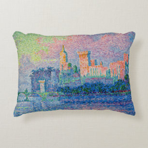 Paul Signac - The Papal Palace, Avignon Accent Pillow