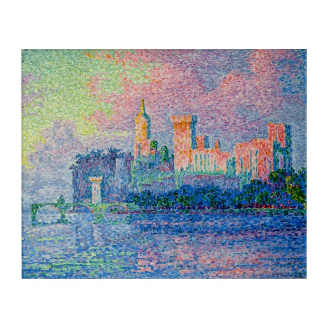 Paul Signac - The Papal Palace, Avignon Acrylic Print (Front)