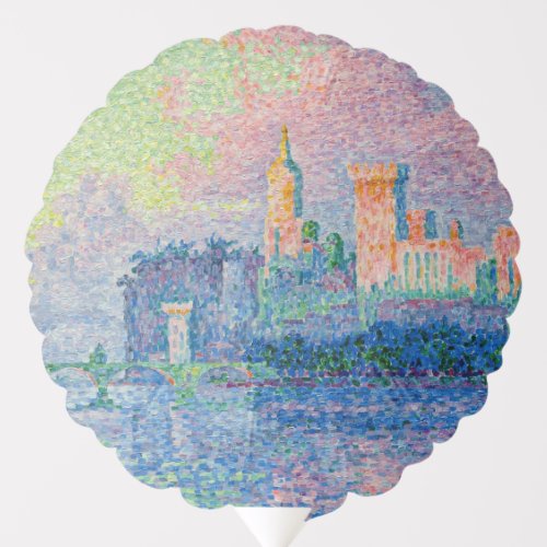 Paul Signac _ The Papal Palace Avignon Balloon