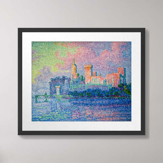 Paul Signac - The Papal Palace, Avignon Framed Art (Framed Front)
