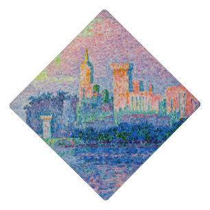 Paul Signac - The Papal Palace, Avignon Graduation Cap Topper