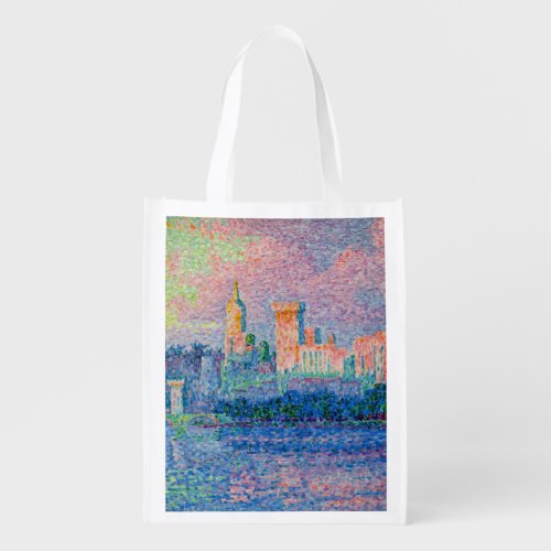 Paul Signac _ The Papal Palace Avignon Grocery Bag