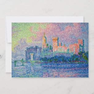 Paul Signac - The Papal Palace, Avignon Invitation