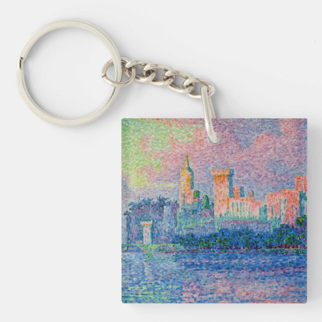 Paul Signac - The Papal Palace, Avignon Keychain (Front)