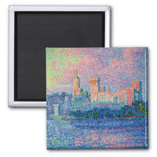 Paul Signac _ The Papal Palace Avignon Magnet