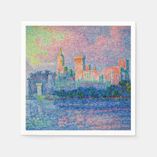 Paul Signac - The Papal Palace, Avignon Napkins