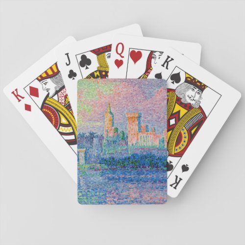 Paul Signac _ The Papal Palace Avignon Playing Cards