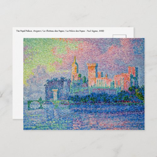 Paul Signac _ The Papal Palace Avignon Postcard