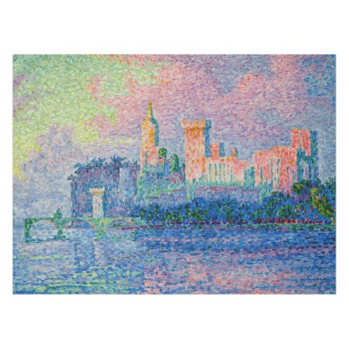 Paul Signac _ The Papal Palace Avignon Tablecloth