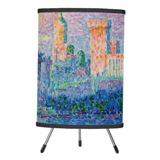Paul Signac - The Papal Palace, Avignon Tripod Lamp (Front)