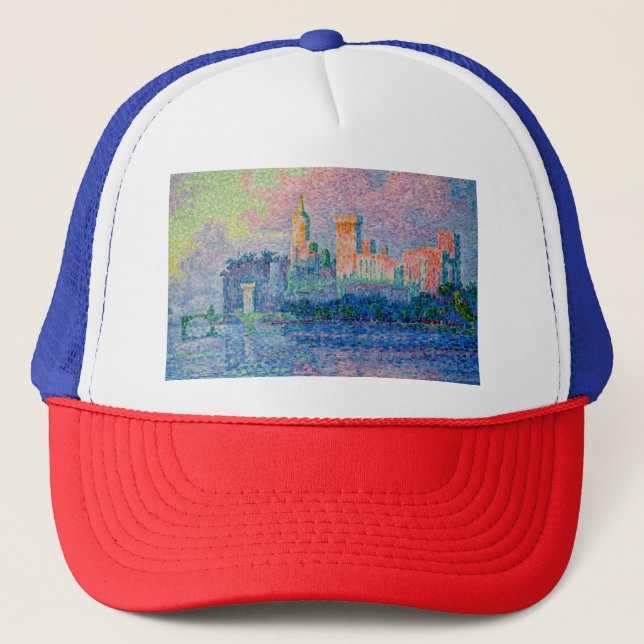 Paul Signac - The Papal Palace, Avignon Trucker Hat (Front)