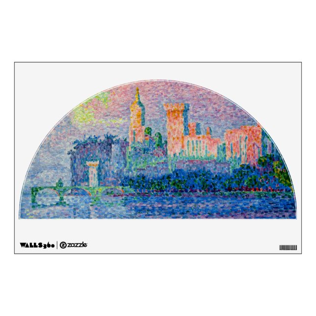 Paul Signac - The Papal Palace, Avignon Wall Decal (Front)