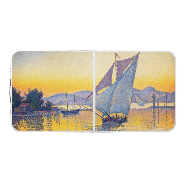 Paul Signac - The Port at Sunset, Opus 236 Beer Pong Table (Top)