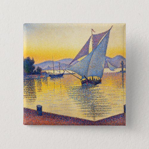 Paul Signac _ The Port at Sunset Opus 236 Button