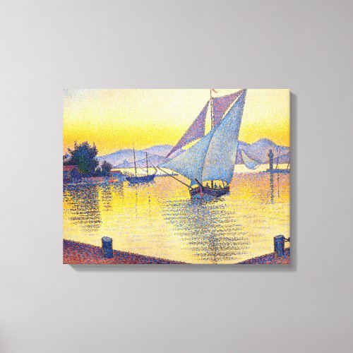 Paul Signac _ The Port at Sunset Opus 236 Canvas Print