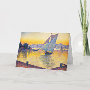 Paul Signac - The Port at Sunset, Opus 236 Card