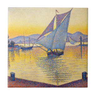 Paul Signac - The Port at Sunset, Opus 236 Ceramic Tile