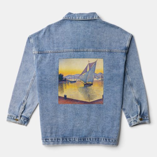 Paul Signac _ The Port at Sunset Opus 236 Denim Jacket