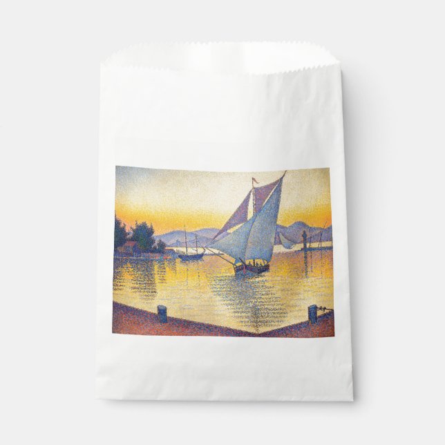 Paul Signac - The Port at Sunset, Opus 236 Favor Bag (Front)