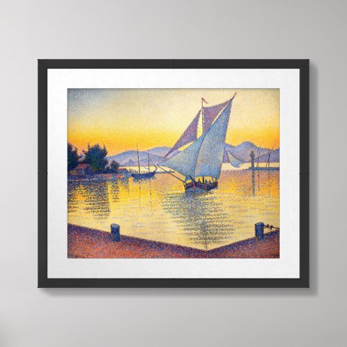 Paul Signac _ The Port at Sunset Opus 236 Framed Art