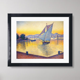 Paul Signac - The Port at Sunset, Opus 236 Framed Art
