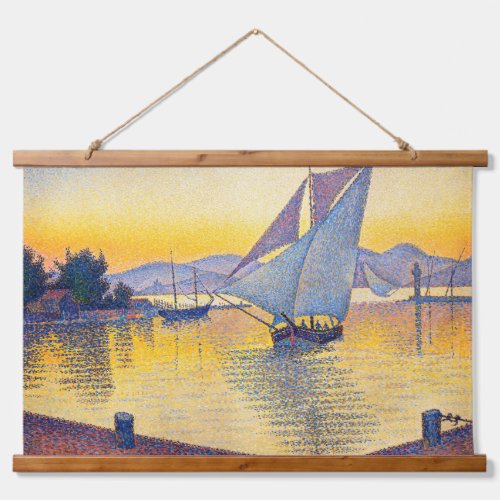 Paul Signac _ The Port at Sunset Opus 236 Hanging Tapestry