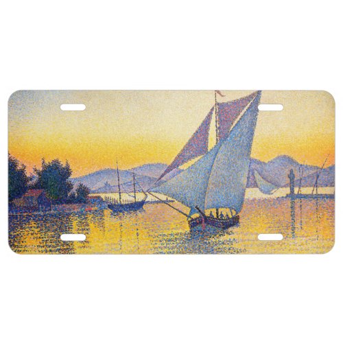 Paul Signac _ The Port at Sunset Opus 236 License Plate