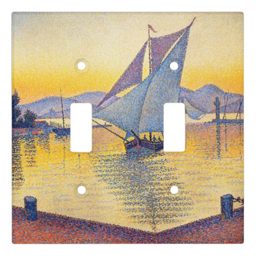 Paul Signac _ The Port at Sunset Opus 236 Light Switch Cover
