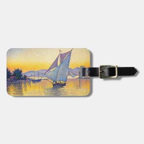 Paul Signac _ The Port at Sunset Opus 236 Luggage Tag