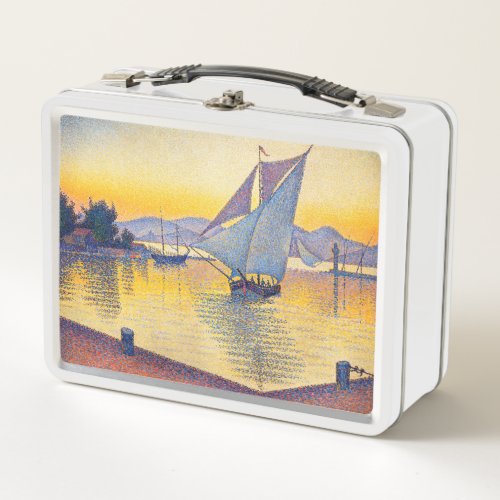 Paul Signac _ The Port at Sunset Opus 236 Metal Lunch Box