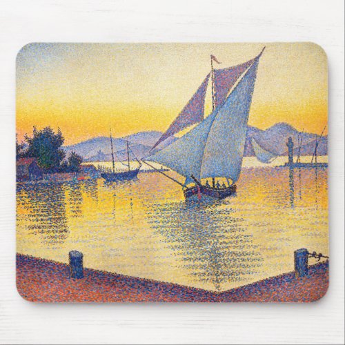 Paul Signac _ The Port at Sunset Opus 236 Mouse Pad