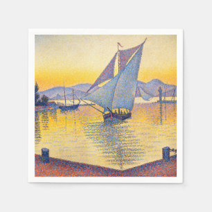 Paul Signac - The Port at Sunset, Opus 236 Napkins