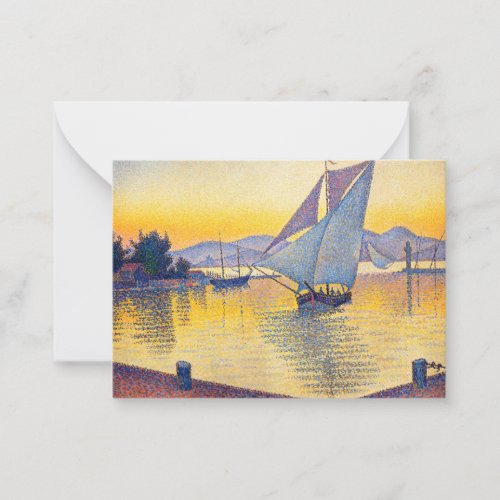 Paul Signac _ The Port at Sunset Opus 236 Note Card