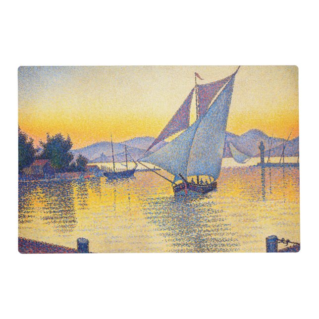 Paul Signac - The Port at Sunset, Opus 236 Placemat (Front)