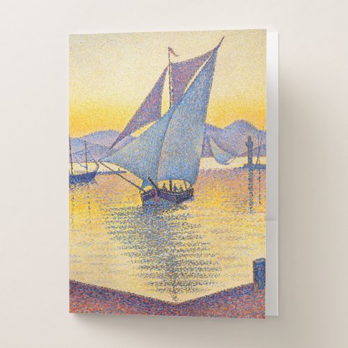 Paul Signac _ The Port at Sunset Opus 236 Pocket Folder